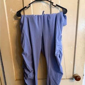 Athleta Attitude Ruched Pants in Light Blue size 10